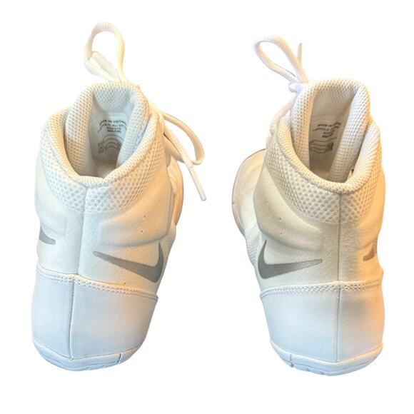 Nike Fury White & Silver Wrestling Boxing MMA Shoes Sneakers Size 7.5 - Picture 6 of 10